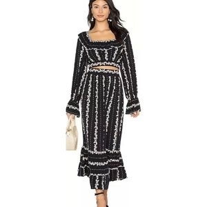 New Free People Lolita Floral Crop Top Skirt Set